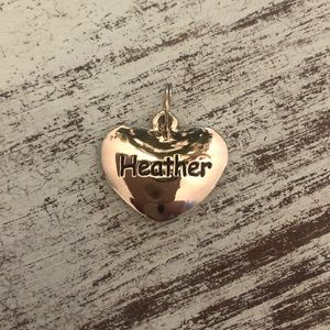 “Heather” Heart Charm